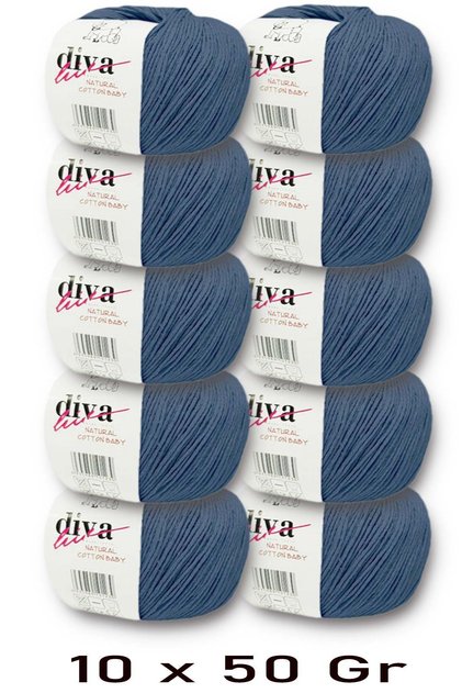 Premium Amigurumi Ipi Punch (Panç) Baby Soft Cotton 500 Gr (Pack of 10) - Indigo