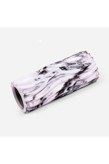 Pro Series Cloudy Wavy Foam Roller Pilates Masaj Rulosu Siyah