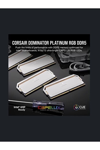 DOMINATOR PLATINUM RGB DDR5 32GB(16GB×2) Corsair DOMINATOR PLATINUM RGB DDR5 RAM 32GB (2x16GB) 6000MHz CL30