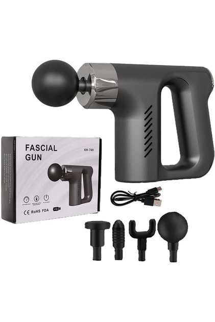 KH-740 Massage Gun for Face and Body Massage, Portable for Deep Muscle Relaxation via Vibration and Tapping