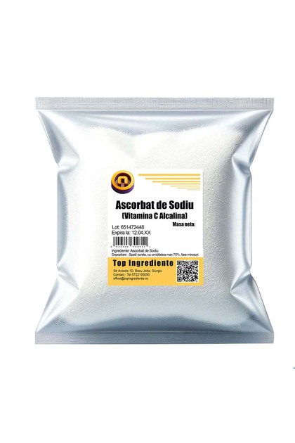Αλκαλική βιταμίνη C / ασκορβικό νάτριο - 250 g