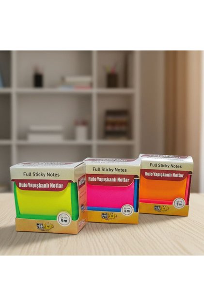 Plastik Aparatlı Yapışkanlı Rulolar 3 Renk