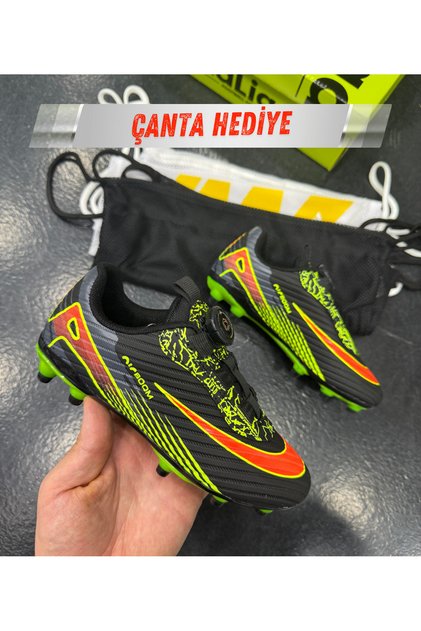 Children's Football Shoes for Turf Fields with Adjustable Mechanism