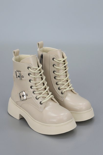 Dvmd 902 Double Buckle Detailed Zippered Boots