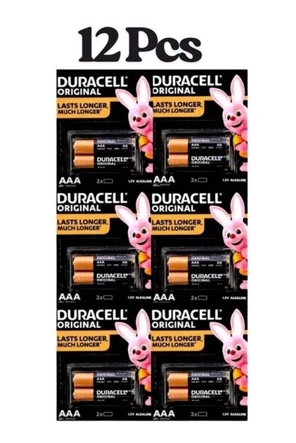 12 Pcs Original Power Type (AAA) Alkaline Battery