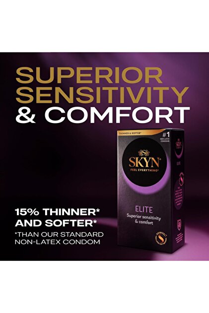 SKYN Elite Non-Latex Lubricated Condoms, 36 Count- Trendyol SKYN Elite Non-Latex Lubricated Condoms, 36 Count- Trendyol