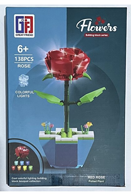 Great FRIEND Saksıda Işıklı gül Lego - Fiyatı, Yorumları