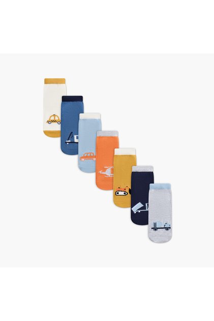 Assorted Ankle Length Socks - Set of 7