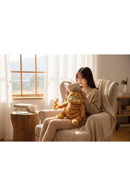 onestophube Tembel Kedi Garfild Peluş Oyuncak- Tombul & Ultra