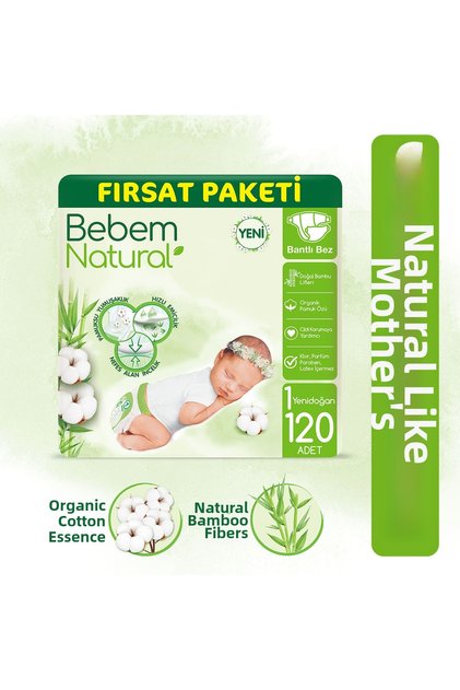 Baby Diapers Size 1 Newborn Opportunity Pack 120 Pieces