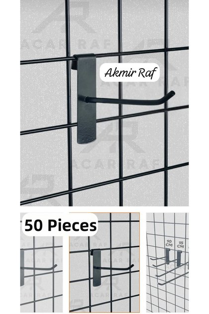 50 Pieces of Wire Board Hooks - Accessory Hook 20 cm