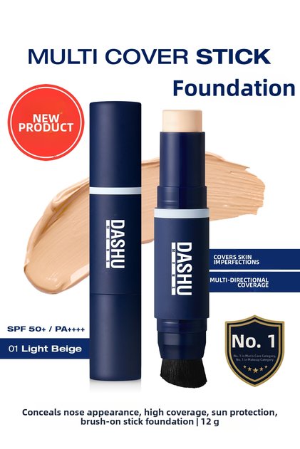 Brush Head Stick Foundation Mens Multi Cover Stick Foundation 01 [Light Beige] Spf50+ Pa++++