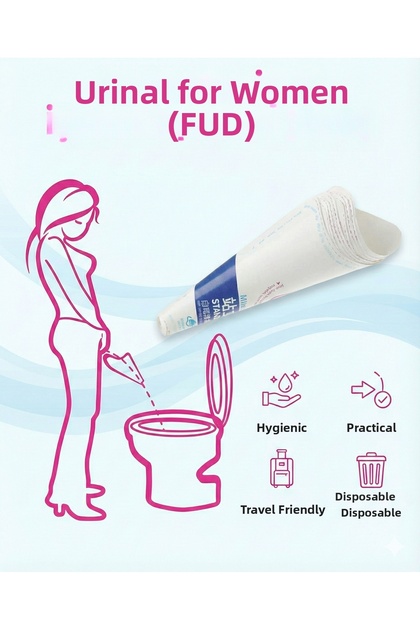 20 Pieces of Piez Hygienic Standing Urination Device for Women, Disposable Paper, Special for Ladies