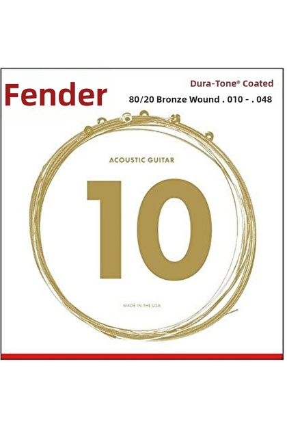 0730880002 Dura-Tone 880XL 80/20 Coated Acoustic Guitar String (10-48) | Extra Thin Suit Soft