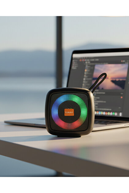 yumax RGB Işıklı Bluetooth Hoparlör 5W | IPX4 Suya Dayanıklı