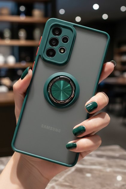 Ring Case with Camera Protection for Samsung Galaxy A33 5g - Stain Resistant Matte and Durable Construction