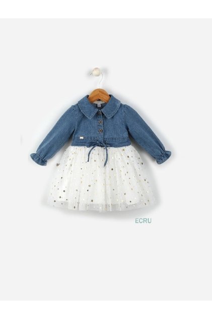 Babydola Starry Tulle Skirt Baby Girl Dress