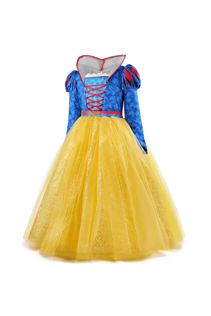 Zmrtoyuncakstore High Workmanship Quality Fabric Snow White Dress Costume  5-6Y Imported- Trendyol