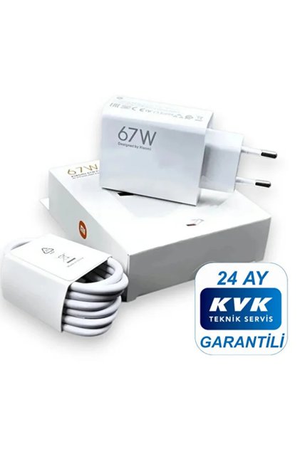 Xiaomi 67w (WATT) Typ-c Hızlı Şarj Aleti Adaptörü Kablo Seti ( Resmi Distribütör Garantili )