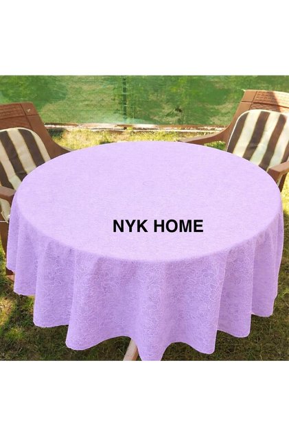 Round Table Oilcloth 150cm Diameter Lila Color