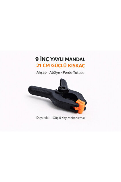 SENBANG 9 İnç Yaylı Mandal Kıskaç 21 cm – Güçlü Tutucu İşkence