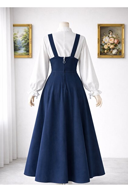 Nirva Butik Lacivert Gabardin Tesettür Jile - Fiyatı, Yorumları