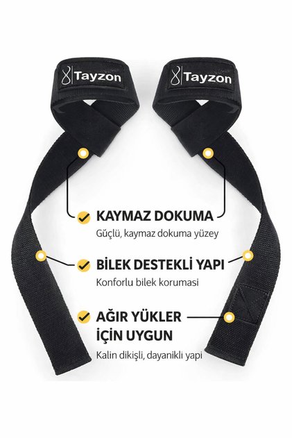 Ağırlık Kaldırma Kayışı Extra Uzunluk Wrist Strap Fitness Crosfit Halter Kayışı Lifting Strap