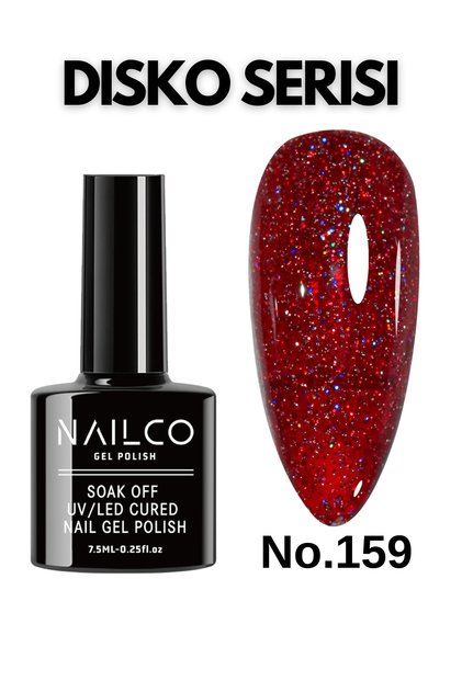 Uv Led Kalıcı Oje 7.5 ml Disco Reflective Disko Seri Nailco 159