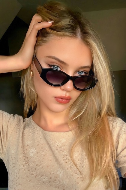 Amora Unisex Black New Season Popular Sunglasses
