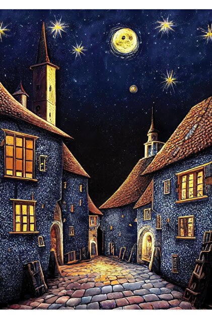 最終‼️絵画　グラニック　GRANICK 234／500 Art Puzzle Yıldızlı Gece, 1889 1000 Parça Puzzle - Puzzlesepeti