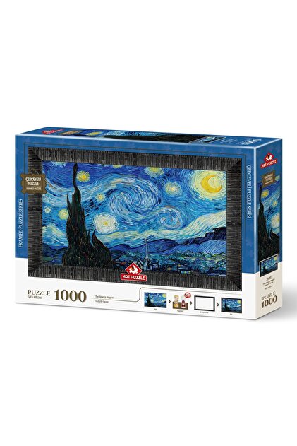 Art Puzzle Yıldızlı Gece 1000 Parça Çerçeveli Puzzle - Fiyatı
