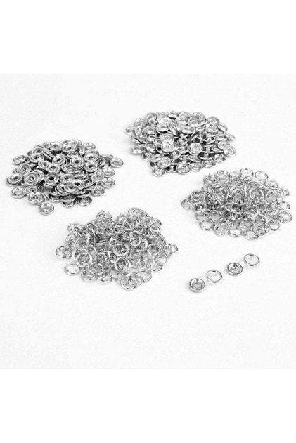9.5mm Nikel Gümüş Bebe Çıtçıt 100 Adet