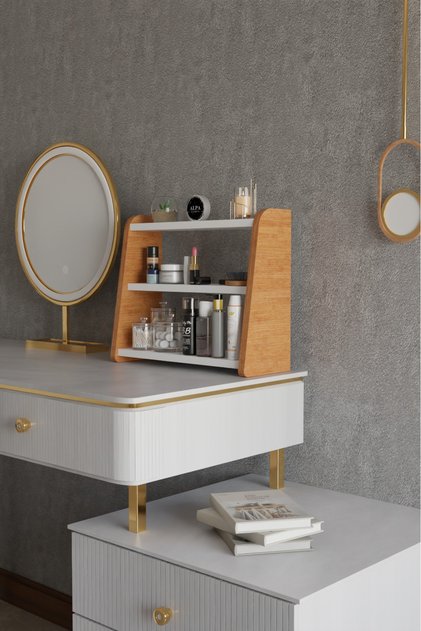 3-Tier Makeup Organizer Rack - Countertop, Bathroom, and Cosmetic Organizer Stand