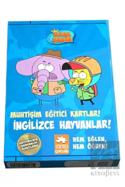 Kral Şakir Muhtişim Eğitici Kartlar İngilizce Hayvanlar