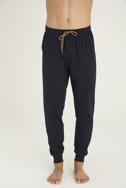 120R Pantaloni elastici pentru bărbați, material elastic bumbac 100% piese, cu manșete la picioare, pantaloni de sport/pantaloni/pantaloni de pijama