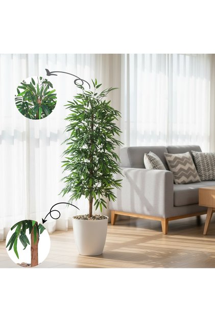 Artificial tree, simulated bamboo with a natural texture, 160cm