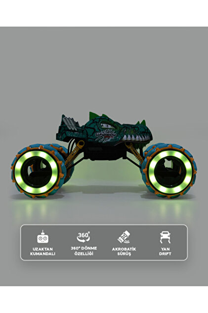 let's be child 2.4 Ghz Yüksek Hızlı Drift Dinozor Araba Usb Şarjlı