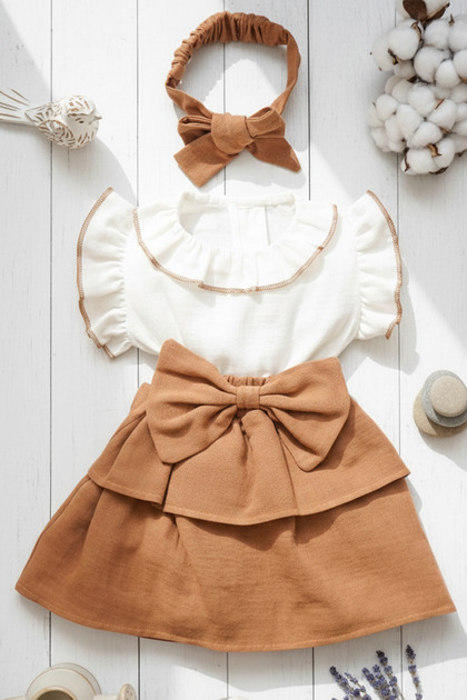 Silk Atlas Girls' and Kids' Muslin Bandana Dress
