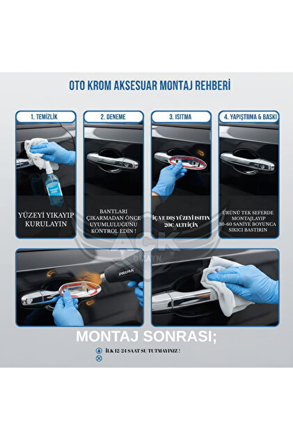 アクセサリー14700 ACK Dizayn OPEL CROSSLAND 2021+ ARACA ÖZEL KROM CAM ALT ÇITASI A+