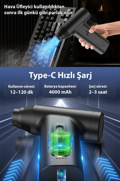 EZERE J02 Turbo Fan Hava üfleyici ve mini Araç süpürgesi - Fiyatı