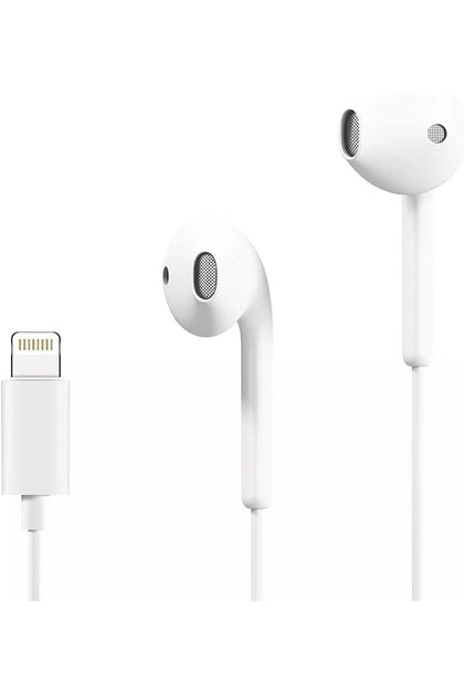 Earbuds with Lightning Connector 1.2m - White, Wired