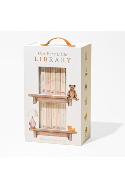 Setul nostru de cărți cartonate „Very Little Library”: Un set de cărți cartonate cu vocabular fundamental pentru bebeluși