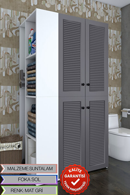 Kenzlife Çamaşır-Kurutma Makinesi Dolabı Kapaklı Jelena Byz 180*70