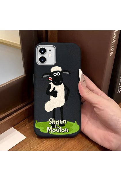 iPhone 11 Compatible Black Leather Textured Silicone Protects Camera Shock-Absorbing Case Cover