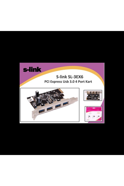 Sl-3Ex6 Pci Express to USB 3.0 X4 Port Card