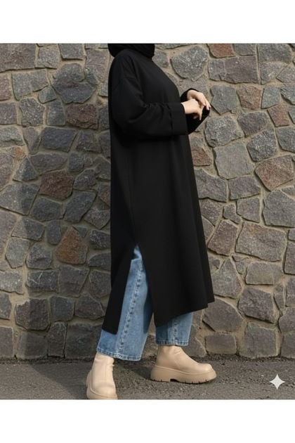 Yırtmaçlı Özel Dikim Salaş Tunik