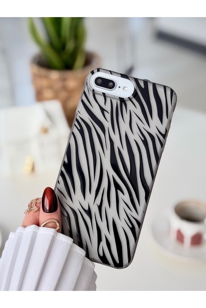 Matte Printing Non-Fingerprint Transparent Case Compatible with iPhone 7 Plus and 8 Plus