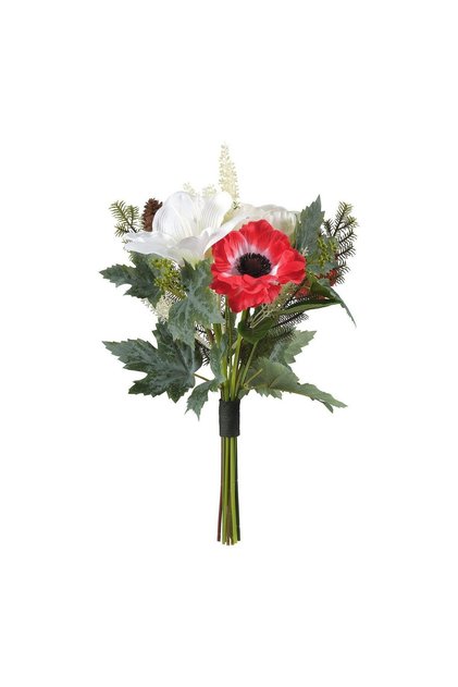 Buchet Artificial Vınterfınt Roșu-Alb 38 Cm