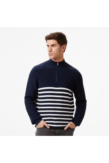Erkek Lacivert Classic Fit Kazak