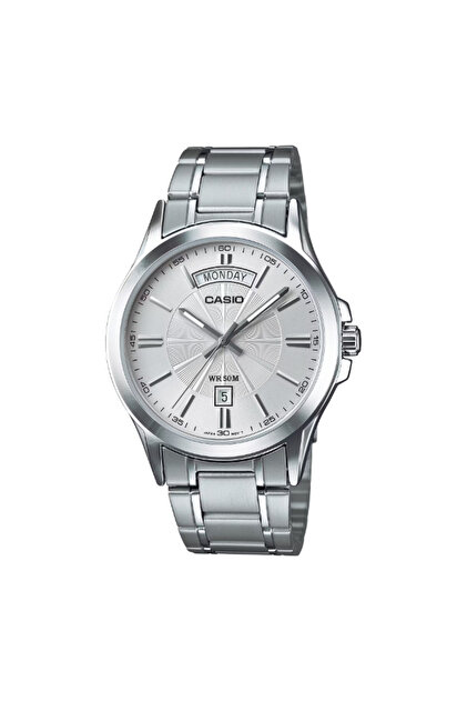 Men's Analog Silver Dial Watch - MTP-1381D-7A